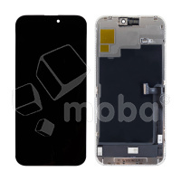Дисплей для iPhone 15 Pro Max (A3106) в сборе с тачскрином Черный - JCID (Hard OLED, Full HD, 120 Гц) (с верификацией = с привязкой без ошибки)