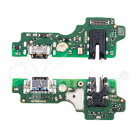 Шлейф для Tecno Spark 30 4G (KL6) плата на системный разъем/разъем гарнитуры/микрофон - Премиум