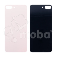 Задняя крышка для iPhone 8 Plus Золото (стекло, монолит, широкий вырез под камеру, логотип) - Премиум