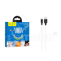 Кабель USB - Type-C Hoco X21 Plus (3A, силикон, термостойкий) Белый