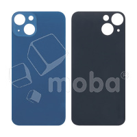 Задняя крышка для iPhone 13 (A2635) Синий (стекло, узкий вырез под камеру, логотип)
