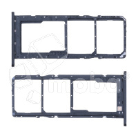 Держатель SIM для Samsung Galaxy A03s (A037F) Черный