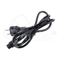 Кабель питания CEE 7/7 - IEC-C5 (евровилка - 3 pin, 1.5 м) Черный