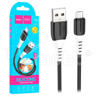 Кабель USB - MicroUSB Hoco X82 (2.4A, оплетка силикон, термостойкий) Черный