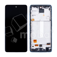 Дисплей для Samsung Galaxy A52/A52 5G/A52s 5G (A525F/A526B/A528B) модуль с рамкой Синий - (OLED) (Full Size)