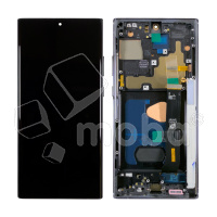 Дисплей для Samsung Galaxy Note 20 Ultra (N985F/N986F) модуль с рамкой Черный - (Soft OLED, 120 Гц) (Full Size)