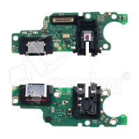 Шлейф для Huawei Honor X6c (NIC-LX1/NIC-LX2/NIC-LX3) плата на системный разъем/разъем гарнитуры/микрофон - Премиум