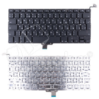 Клавиатура для ноутбука MacBook Pro 13" A1278 (2008-2012, Г-образный Enter RU) Черный