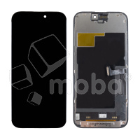 Дисплей для iPhone 15 Pro (A3102) в сборе с тачскрином Черный - JCID (In-Cell, Full HD, 120 Гц) (с верификацией = с привязкой без ошибки)
