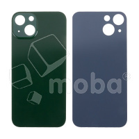 Задняя крышка для iPhone 13 (A2635) Зеленый (стекло, узкий вырез под камеру, логотип) - Премиум