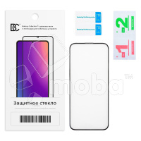 Защитное стекло "Премиум" для iPhone 16 Plus Черный (Закалённое+, полное покрытие)