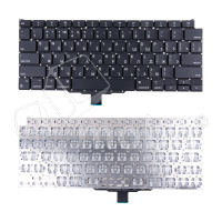 Клавиатура для ноутбука MacBook Air M1 13" A2337 (2020, прямой Enter RU) Черный