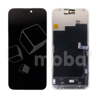 Дисплей для iPhone 15 Pro Max (A3106) в сборе с тачскрином Черный - JCID (Soft OLED, Full HD, 120 Гц) (с верификацией = с привязкой без ошибки)