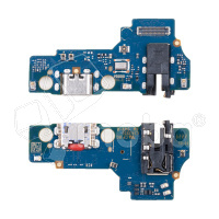 Шлейф для Realme C30s (RMX3690) плата на системный разъем/разъем гарнитуры/микрофон - Премиум