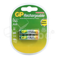 Аккумуляторные батарейки "AAA" GP 1000 mAh (2 шт. в блистере)