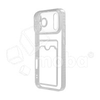 Чехол-накладка для iPhone 17 Pro (с защитой камеры, карманом для карт, прозрачный)