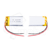 Аккумулятор универсальный 502035p 3,7v Li-Pol 400 mAh (5*20*35 mm)