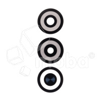 Стекло камеры для Infinix Smart 8 (X6525) (комплект 3 шт.) Черный