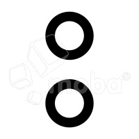 Стекло камеры для Samsung Galaxy A04 (A045F) (комплект 2 шт.) Черный