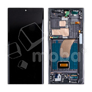 Дисплей для Samsung Galaxy S23 Ultra (S918B) модуль с рамкой Черный - (Soft OLED, 120 Гц) (Full Size)