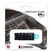 USB-флеш (USB 3.2) 64GB Kingston DataTraveler Exodia Черный