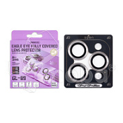 Защитное стекло линзы камеры Remax GL-89 для iPhone 15 Pro/15 Pro Max (комплект 3 шт.) Серый