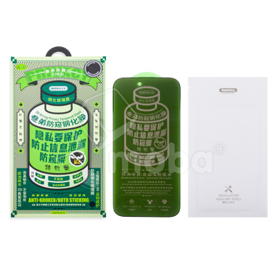 Защитное стекло "Антишпион" Remax Medicine Glass GL-27 для iPhone Air Черный