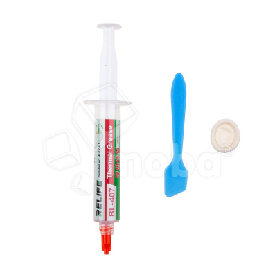Термопаста Relife RL-407 (20 г, 6 Вт/мК, силикон, красный)