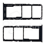 Держатель SIM для Samsung Galaxy A12 Nacho (A127F) Черный