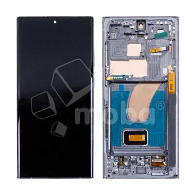 Дисплей для Samsung Galaxy S23 Ultra (S918B) модуль с рамкой Зеленый - (OLED)