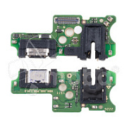 Шлейф для Tecno Pova 4 Pro (LG8n) плата на системный разъем/разъем гарнитуры/микрофон - Премиум