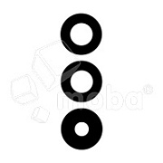 Стекло камеры для Samsung Galaxy A35 5G (A356E) (комплект 3 шт.) Черный