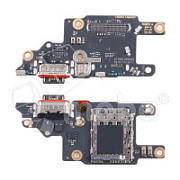 Шлейф для Xiaomi Poco X6 Pro 5G (2311DRK48G) плата системный разъем/разъем SIM/микрофон - Премиум