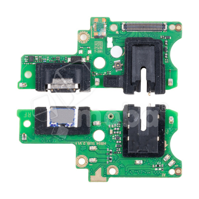 Шлейф для Tecno Camon 20 (CK6n) плата на системный разъем/разъем гарнитуры/микрофон - Премиум