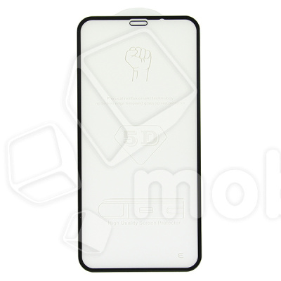 Защитное стекло "Стандарт" для iPhone Xr/11 Черный (Полное покрытие)