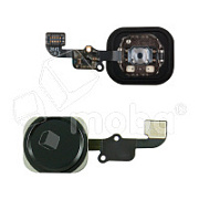 Шлейф для iPhone 6/6 Plus на кнопку HOME в сборе Черный