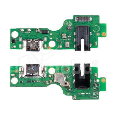 Шлейф для Infinix Smart 10 Plus (X6725C) плата на системный разъем/разъем гарнитуры/микрофон - Премиум