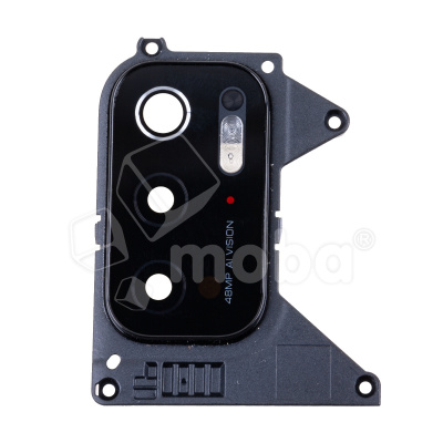 Стекло камеры для Xiaomi Poco M3 Pro 5G (M2103K19PG) в сборе с рамкой Черный