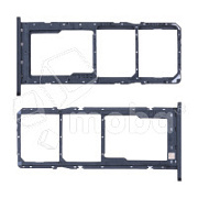 Держатель SIM для Samsung Galaxy A03s (A037F) Черный