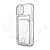 Чехол-накладка для iPhone 13 mini (с защитой камеры, карманом для карт, прозрачный)