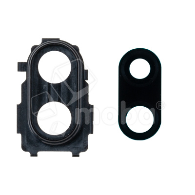 Стекло камеры для Xiaomi Redmi Note 7/7 Pro (M1901F7H/M1901F7G) в сборе с рамкой Черный