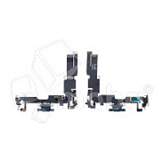 Шлейф для iPhone 14 Plus (A2887) на системный разъем/микрофон Черный - Премиум