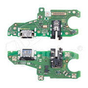 Шлейф для Huawei Honor X7 (CMA-LX1/CMA-LX2) плата на системный разъем/разъем гарнитуры/микрофон - Премиум