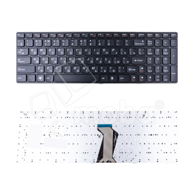 Клавиатура для ноутбука Lenovo IdeaPad G570/G570A/G570AH/G570G/G570GL/G770/G780/Z560/Z560A/Z565A (с рамкой) Черный