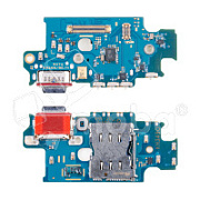 Шлейф для Samsung Galaxy S24+ (S926E/Asia/America version) плата системный разъем/разъем SIM/микрофон - Премиум