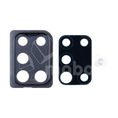 Стекло камеры для Samsung Galaxy A31 (A315F) в сборе с рамкой Черный