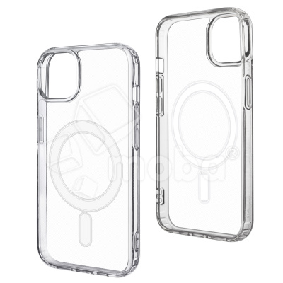 Чехол-накладка для iPhone 14 Plus (Magsafe, прозрачный)