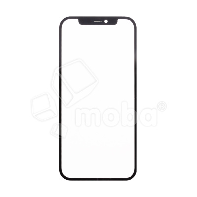Стекло для переклейки iPhone 12/12 Pro в сборе с OCA пленкой Черный - OR (Feaglet)