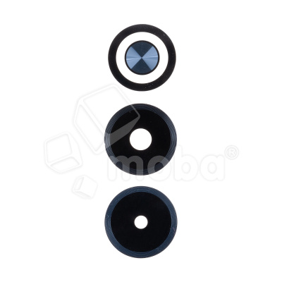 Стекло камеры для Infinix Hot 40i (X6528B) (комплект 3 шт.) Черный