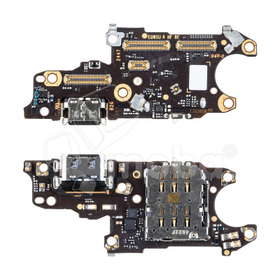 Шлейф для Huawei Nova 13 (BLK-AL80) плата на системный разъем/разъем SIM/микрофон - Премиум